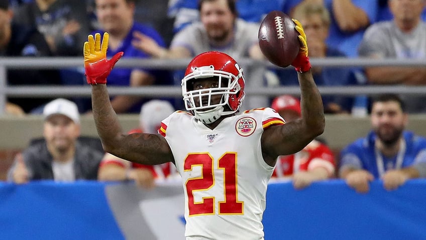 Bashaud Breeland celebrates