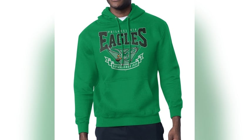 Go retro with this old-school Eagles hoodie.