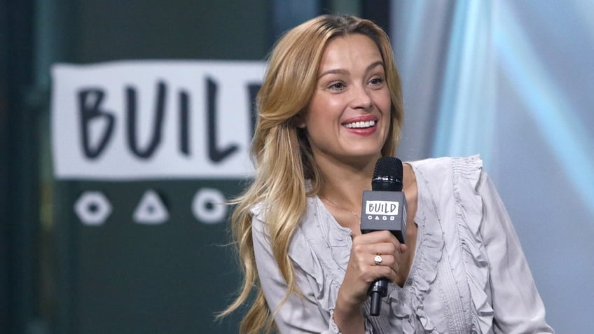 Petra Nemcova sits on a panel