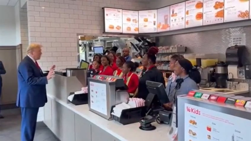 Trump at Chick-fil-A in Atlanta