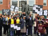 Supporters of a bill to study reparations for slavery urge Maryland Gov. Moore to sign the measure