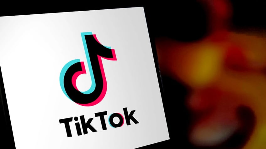 A TikTok logo on smartphone