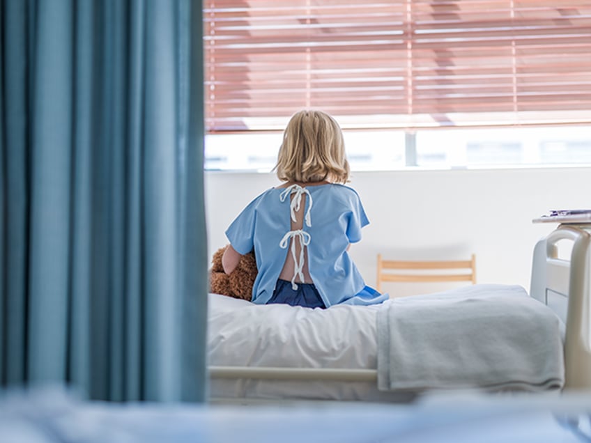 child in hospital