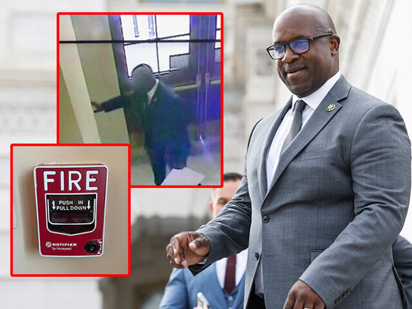 surveillance footage confirms jamaal bowman removed emergency signs before pulling fire alarm