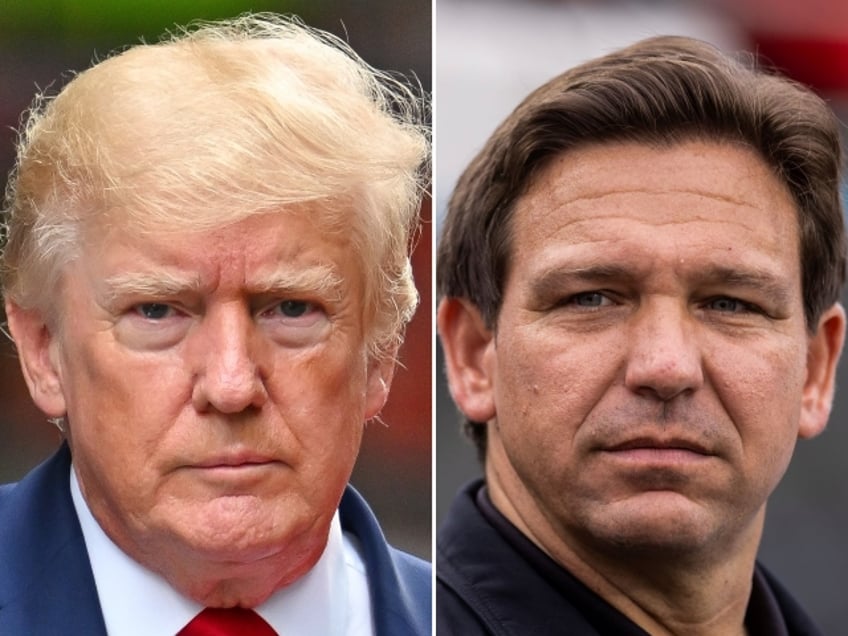 survey donald trump boasts 49 point lead over ron desantis