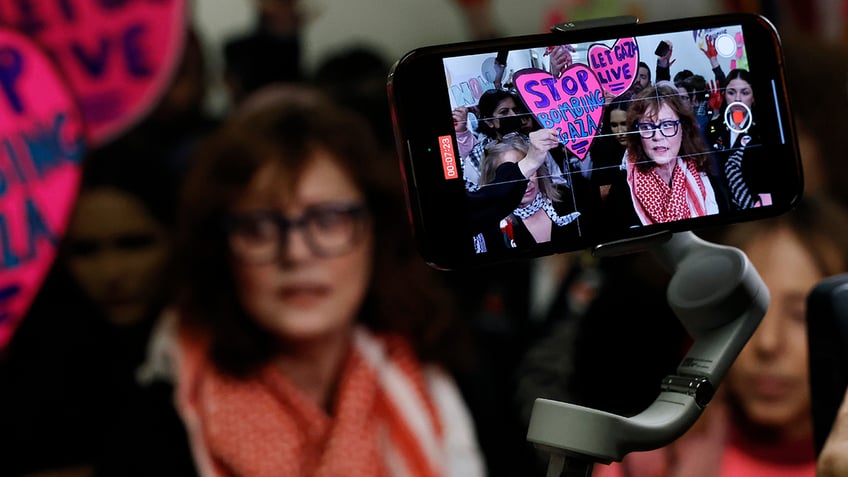 Susan Sarandon visit with Tlaib in Congress for Gaza ceasefire