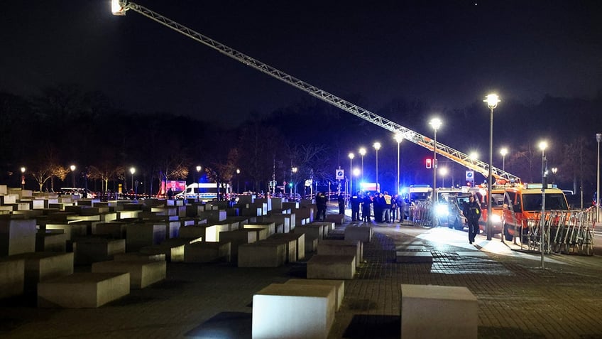 Scene of the stabbing in Berlin