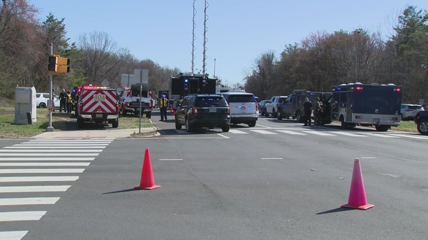 A reported barricade incident at CIA headquarters has prompted a large police presence in McLean, VA.