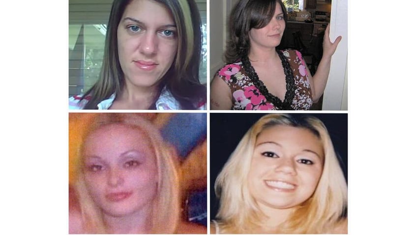 Split image showing the Gilgo Four victims