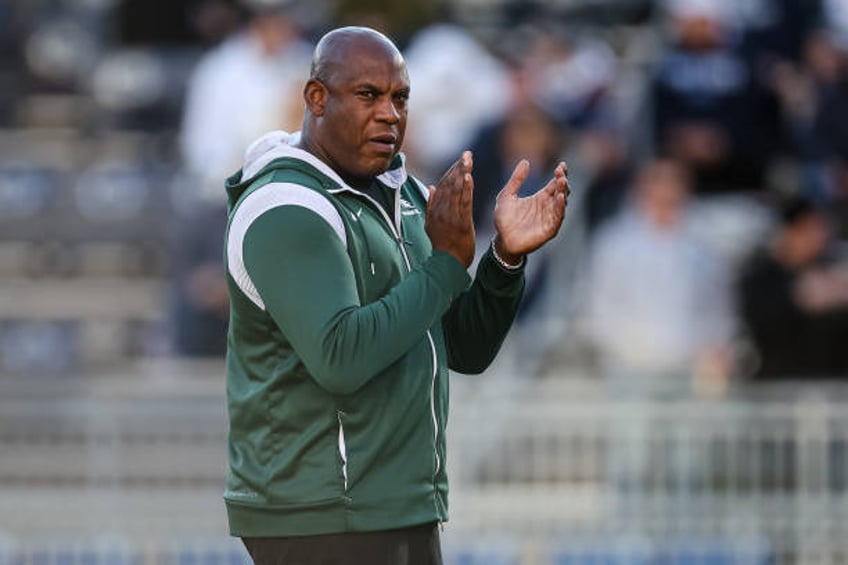 suspended michigan state coach mel tucker denies sexual harassment allegation