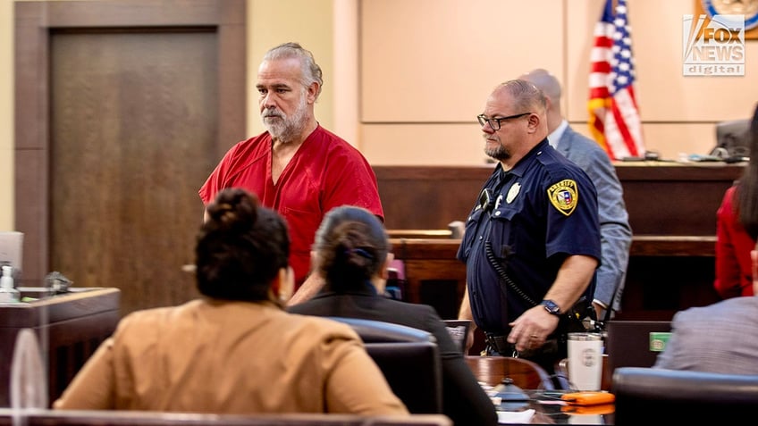 Brad Simpson appears in court for a pre-trial hearing in Bexar County, Texas