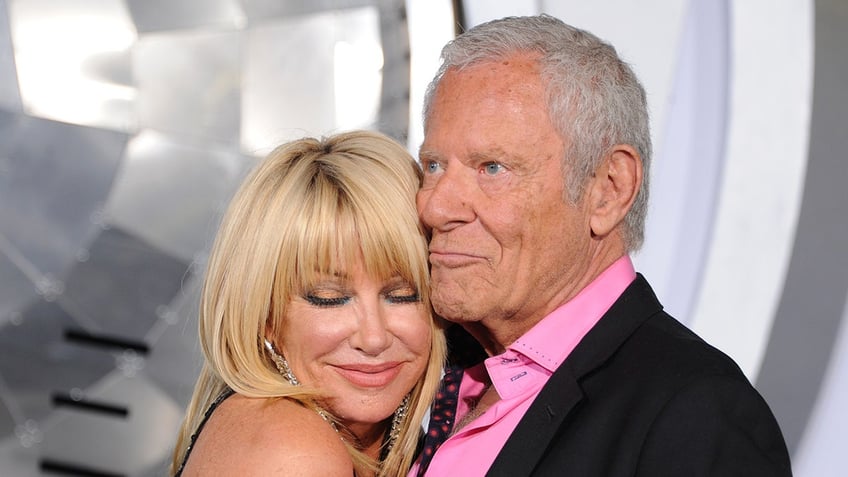 suzanne somers husband shares romantic reason why she was buried in hiking boots