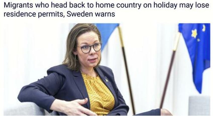 swedish govt intensifies efforts to track refugees holidaying in home countries