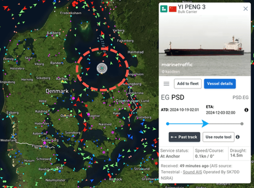 swedish police board chinese bulk carrier suspected of undersea cable sabotage