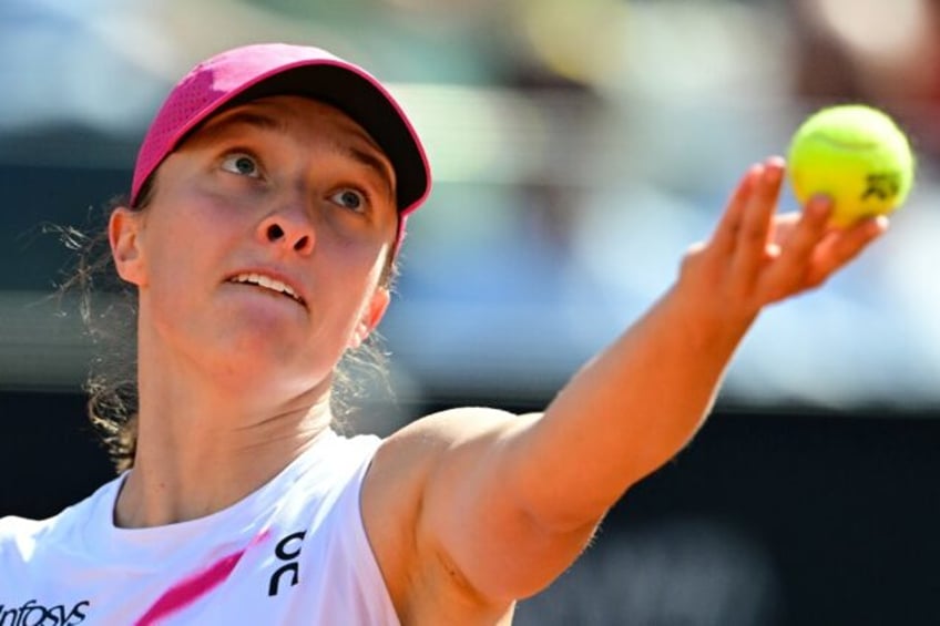 Poland's Iga Swiatek reached the Rome Open quarter-finals on Monday