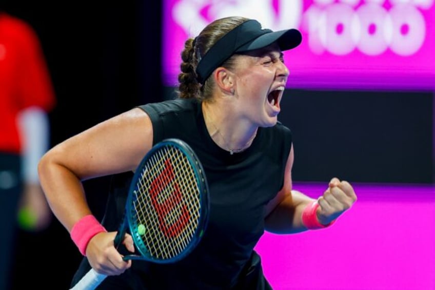 Latvia's Jelena Ostapenko has won all five meetings with Iga Swiatek