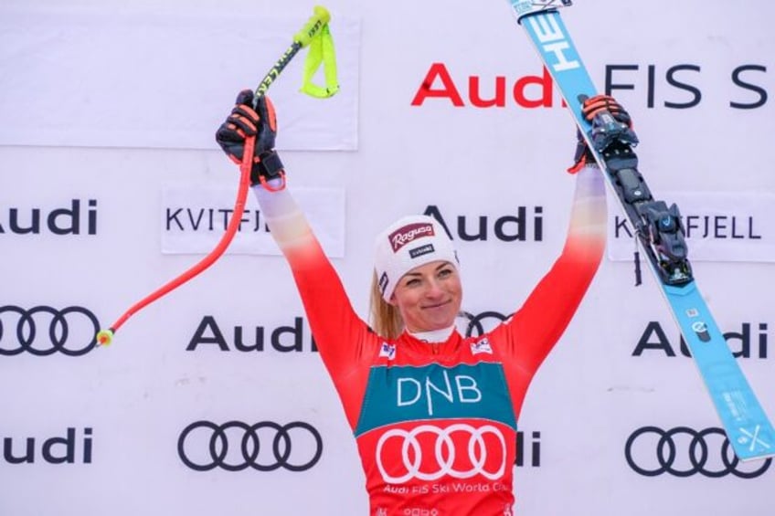 Switzerland's Lara Gut-Behrami closes in on a second overall World Cup title after winning