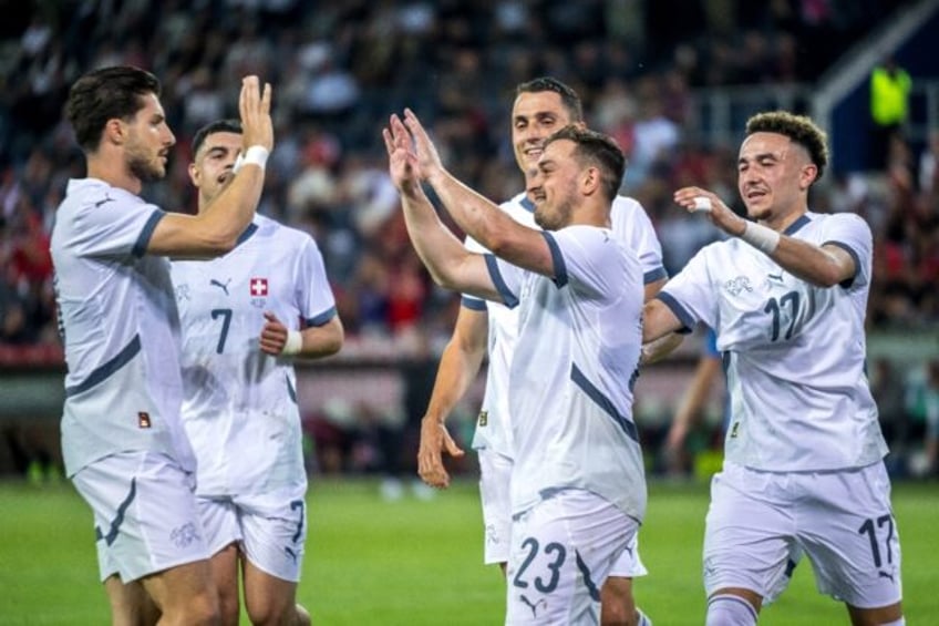 Switzerland cruised to a 4-0 win over Estonia at the Swissporarena