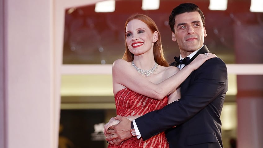Jessica Chastain and Oscar Isaac at Venice Film Festival