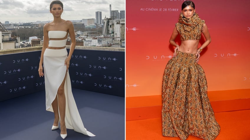 Zendaya promoting Dune Part 2 in Paris