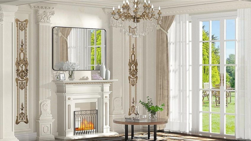 This mirror is easy to install horizontally or vertically.