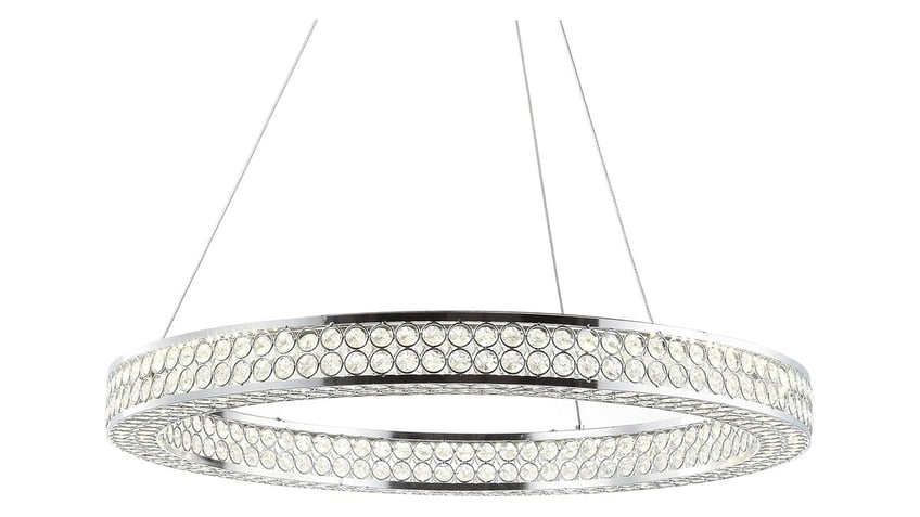 Give your room an elegant look with this crystal pendant. 