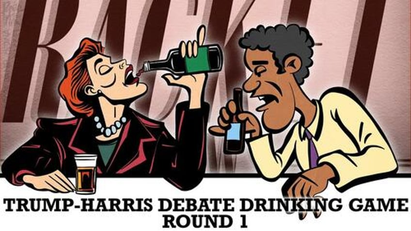 taibbi official donald trump kamala harris debate drinking game rules