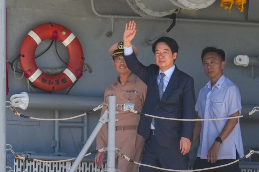 Taiwan's President Lai Ching-te on Wednesday rallied for support of the island's troops af