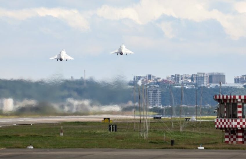 Taiwan fighter jets take off as the island is on high alert for China war games