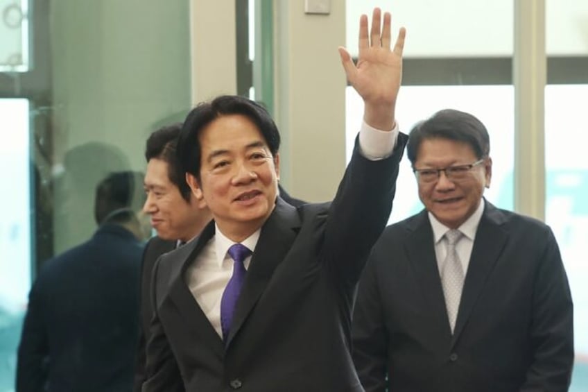 Taiwan President Lai Ching-te departed Saturday for a stopover on US soil as part of a wee