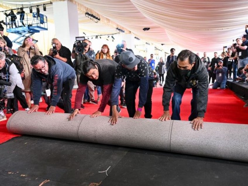 Atmosphere at the 96th Oscars Arrivals Carpet Roll Out held at the Dolby Theatre at Ovatio