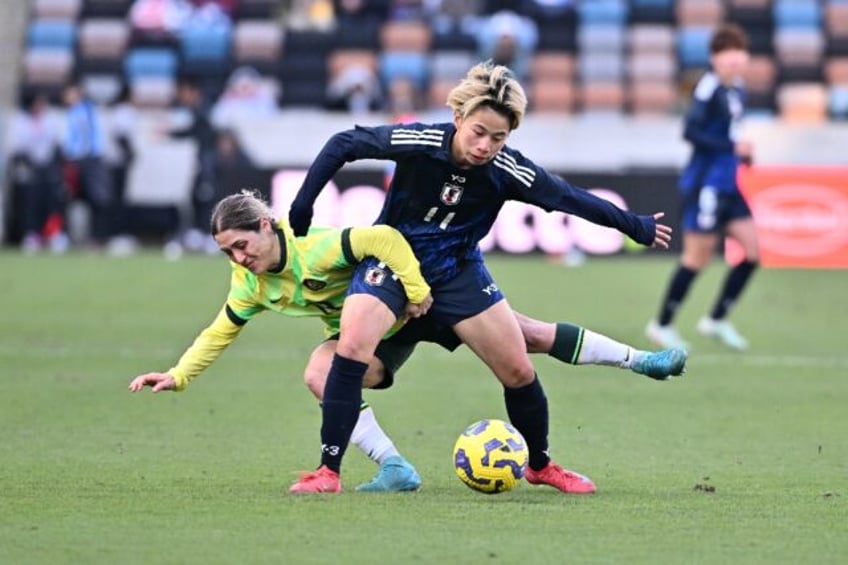 Mina Tanaka scored twice for Japan in their convincing win over Australia in the SheBelie