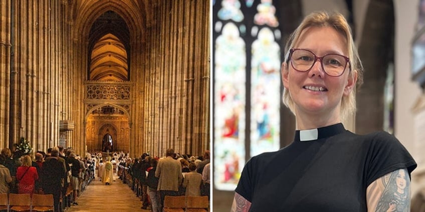 tattooed reverend gets hate online as canterbury cathedral defends her appointment to leadership role