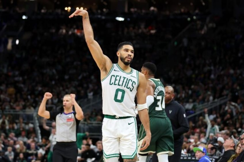 Jayson Tatum starred for the Boston Celtics in their win over the Milwaukee Bucks.