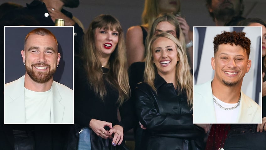 taylor swift and brittany mahomes queens of the kansas city chiefs