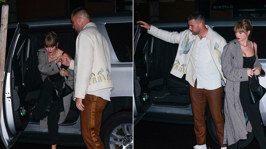 taylor swift and travis kelce leave snl after party together hand in hand after surprise cameos