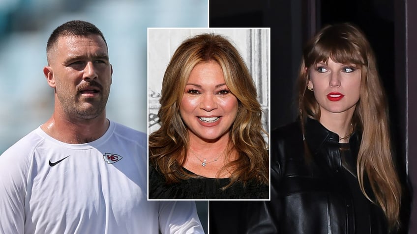 taylor swift and travis kelce romance defended by valerie bertinelli who tells haters to shut up