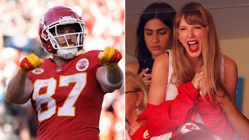 taylor swift and travis kelce would have gorgeous babies but is it for real or for show fans react