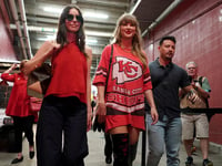 Taylor Swift arrives at Chiefs-Bengals game after Harris endorsement, Trump criticism