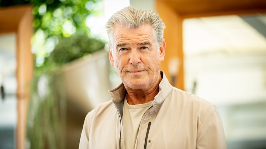 Close up of Pierce Brosnan