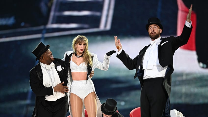 Taylor Swift with Travis Kelce at Eras tour