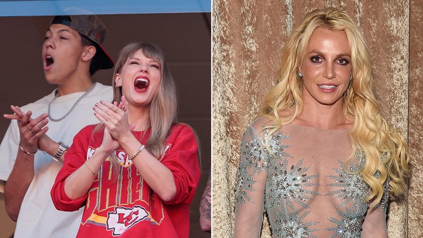 taylor swift fans worry after she spends time with jackson mahomes britney spears shares why she goes nude