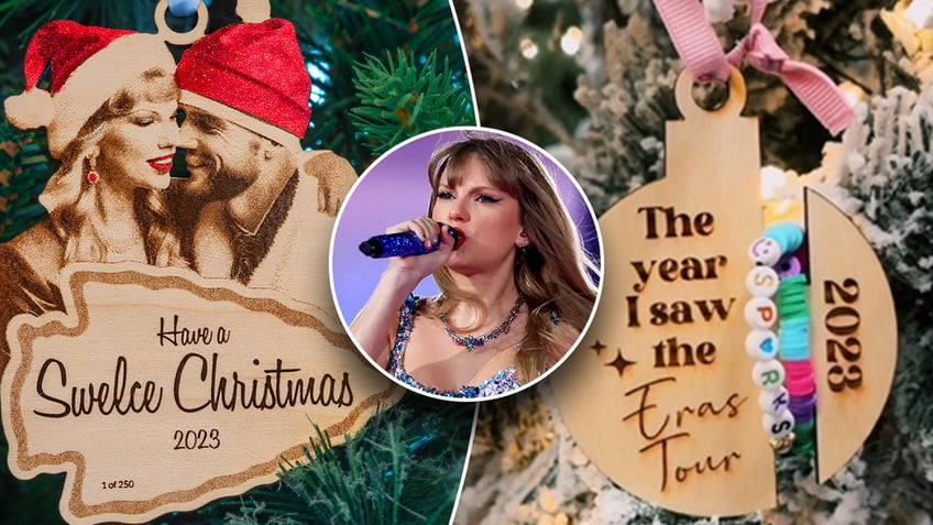 Taylor Swift holiday ornaments