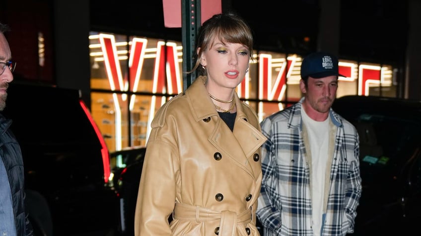 Taylor Swift and Miles Teller in NYC