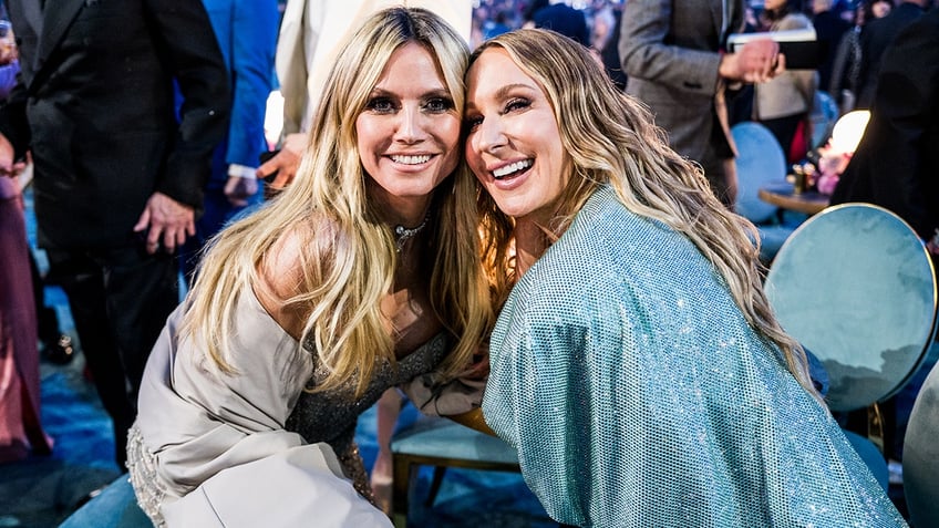 Heidi Klum and Nikki Glaser at the Grammy Awards.