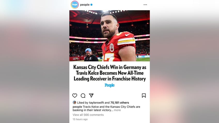 taylor swift supports travis kelce with rare social media move