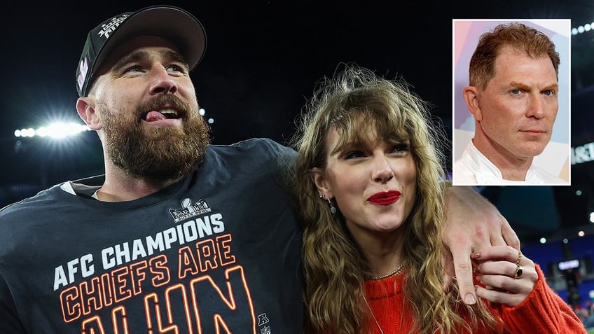 bobby flay, taylor swift, travis kelce