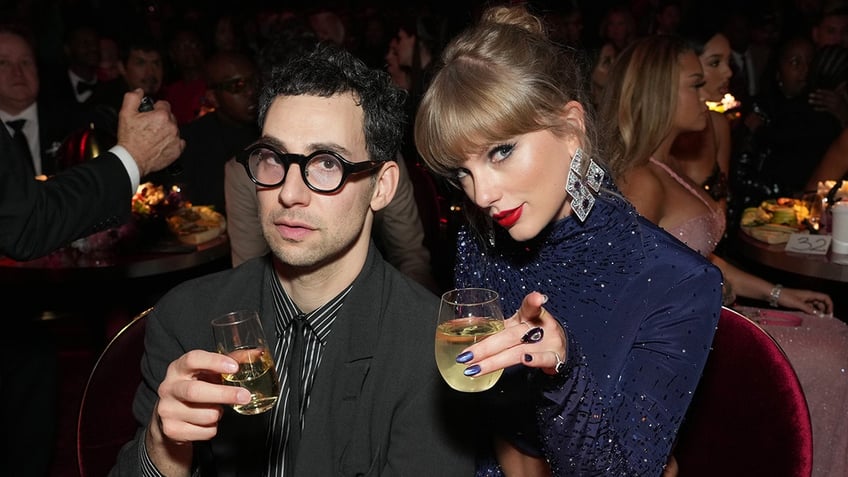 Jack Antonoff and Taylor Swift at the GRAMMYs