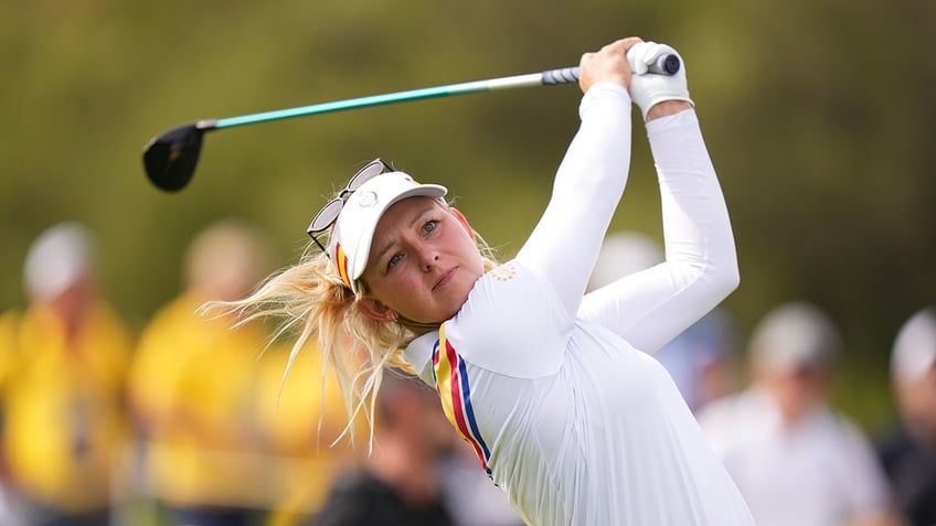 team europes emily kristine pedersen makes second hole in one in solheim cup history with incredible tee shot