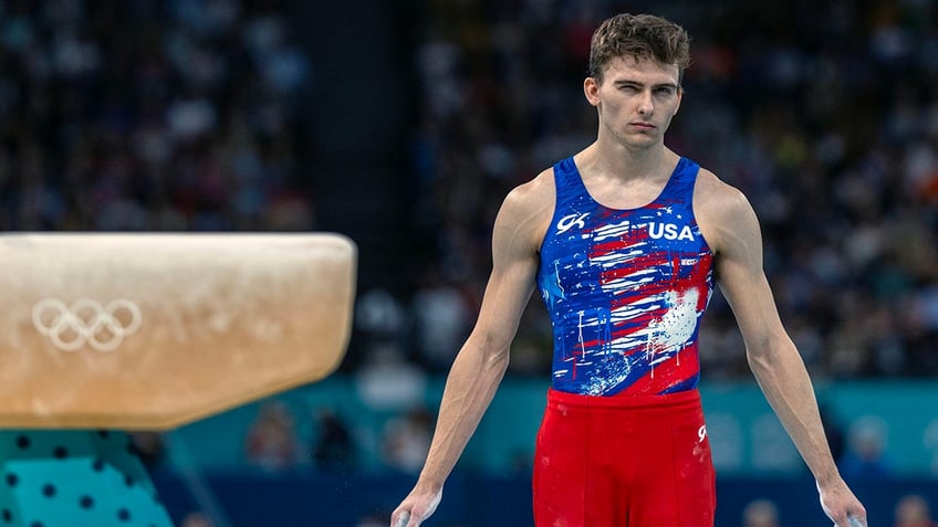 Stephen Nedoroscik at the pommel horse